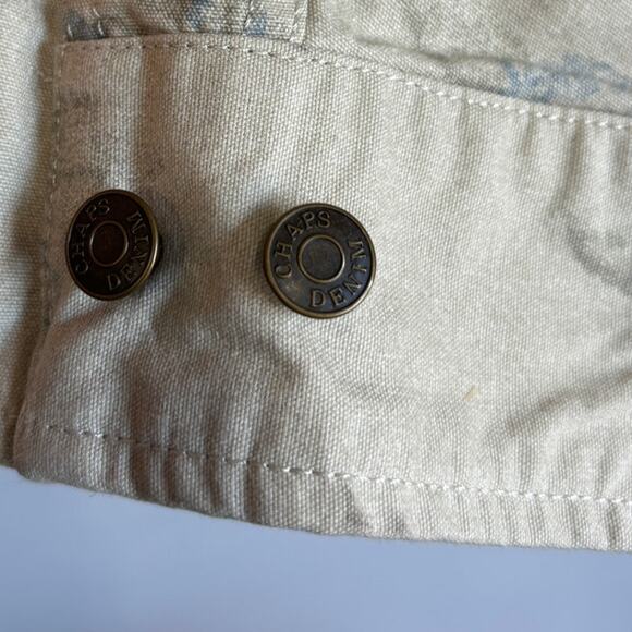 Chaps x Ralph Lauren Women's Cream Jacket with Blue Accents. Size L - Picture 2 of 6